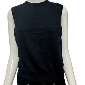 Chic & Versatile Talbots Black Sleeveless Shell Top